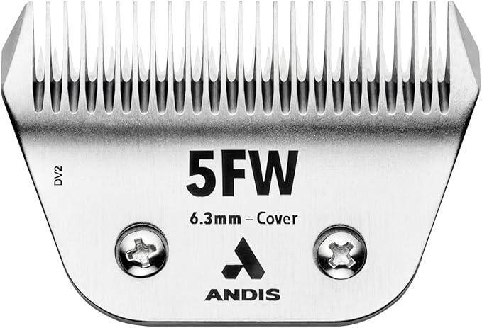 Andis 561464 ceramicEDGE #5FW Cover Wide Blade, Small Animal and Pet Grooming, Detachable Replacement Blade, Long Lasting, Stainless Steel