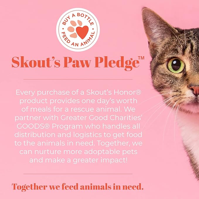 SKOUT'S HONOR Pet Grooming Wipes for Dogs and Cats - Deodorizing, Plant-Based, Biodegradable, Fragrance-Free - for Paws, Faces, Skin Folds & Bums, 80 Count