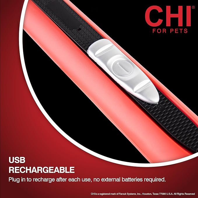 CHI for Pets Small Area Pet Hair Trimmer for Spot Trimming on Paws, Face and Ears | Sensitive Areas Fur Trimmer for Dogs or Cats