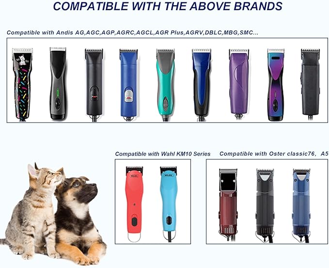 5/8HT(64930) Blade Dog Grooming Clipper Replacement Blades Compatible with Andis Dog Clippers,Detachable Stainless Steel Blade,Size-5/8 HT, Cut Length-5/8 Inch