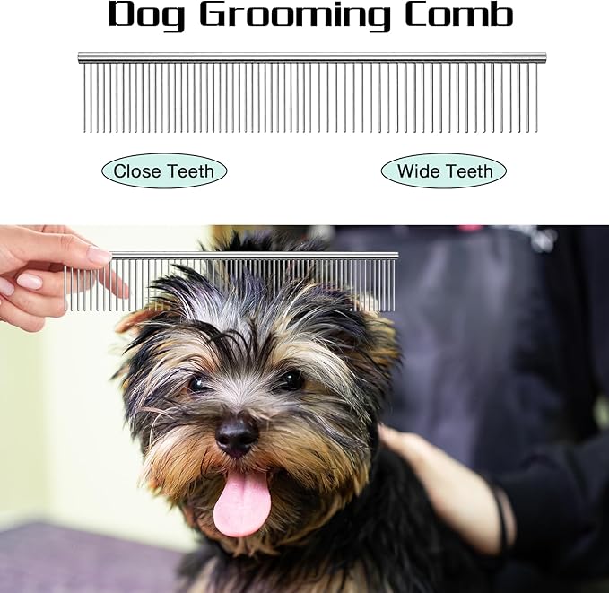 Professional Dog Grooming Scissors Set, 4 in 1 Dog Grooming Scissors Kit, Curved Dog Scissors Pet Thinning Shears, Pet Grooming Supplies, Blue