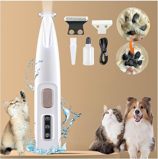 Petior Pet Paw Trimmer, Petior Paw Trimmer, Loom and Ledge Dog Trimmer, Petoir Paw Trimmer for Dogs, Pet MicroPrecision Trimmer, Electric Dog Trimmer for Paws Eyes Ears Face Rump (1Set)
