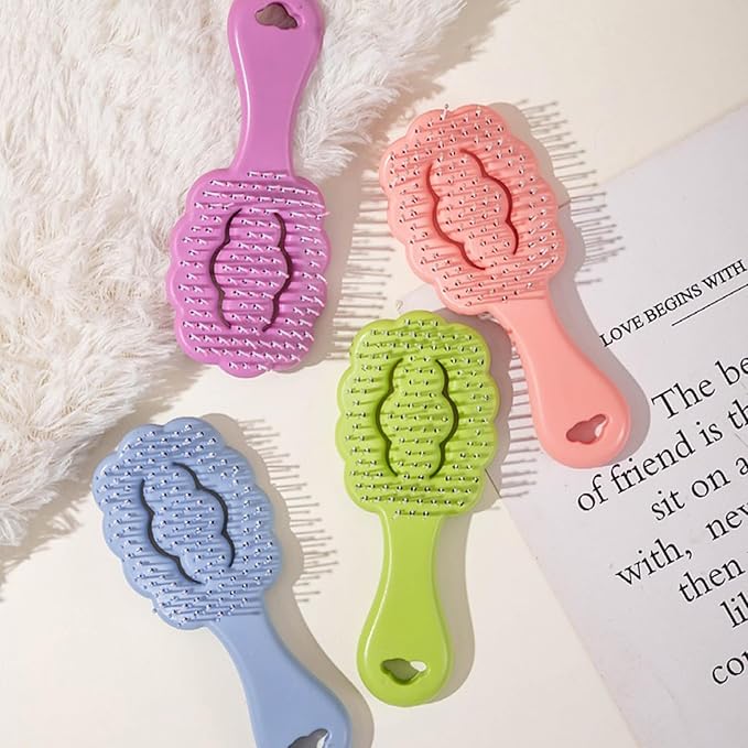 Cloud Shape Small Dog Grooming Brush - Perfect for Shih Tzus, Yorkies, and Maltipoos - Ideal Puppy Hair Brushes for Maltese and Small Breeds (Pink)