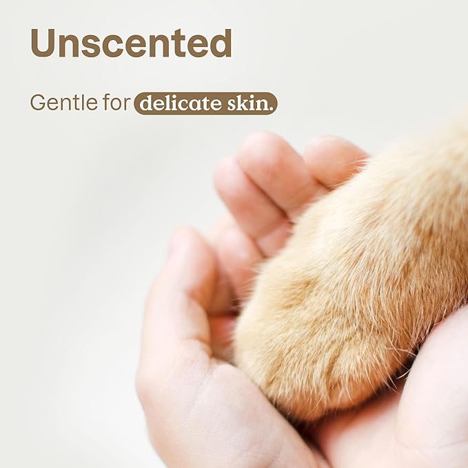 ATTITUDE Pet Grooming Wipes, Plant and Mineral-Based Ingredients, Vegan and Cruelty-Free Biodegradable Products, Unscented, 72 count