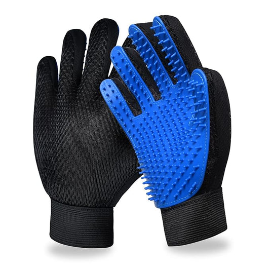 LIONROGE Cat Grooming Glove Brush,Self-Cleaning Slicker Pet Brush for Short and Long Haired Pets,Dog Bath Brush for Shedding and Grooming,Removes Loose Hair and Tangles,Promote Circulation