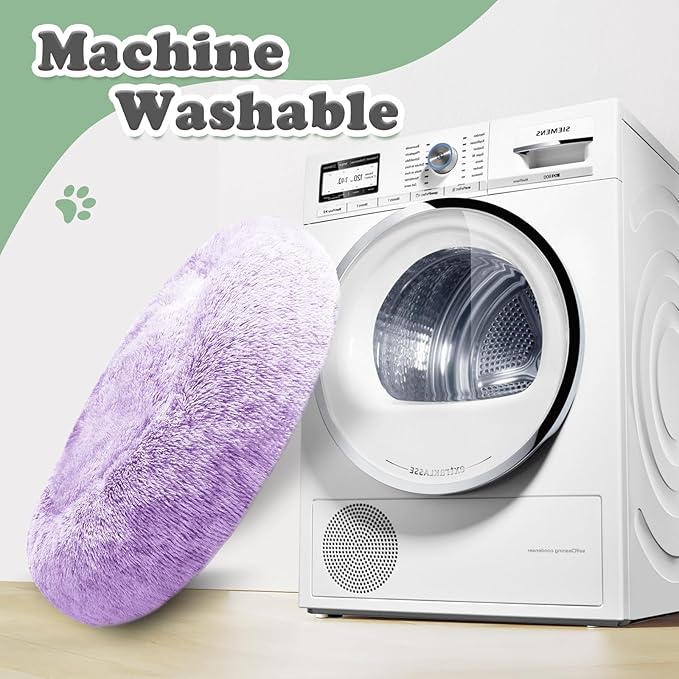 JOLLYVOGUE Dog Beds, Calming Small Dog Bed, Anti-Anxiety Dog Bed for Small Dogs, Fluffy Donut Dog Bed, Cozy Dog Cat Cushion Bed for Small Medium Dogs (24")