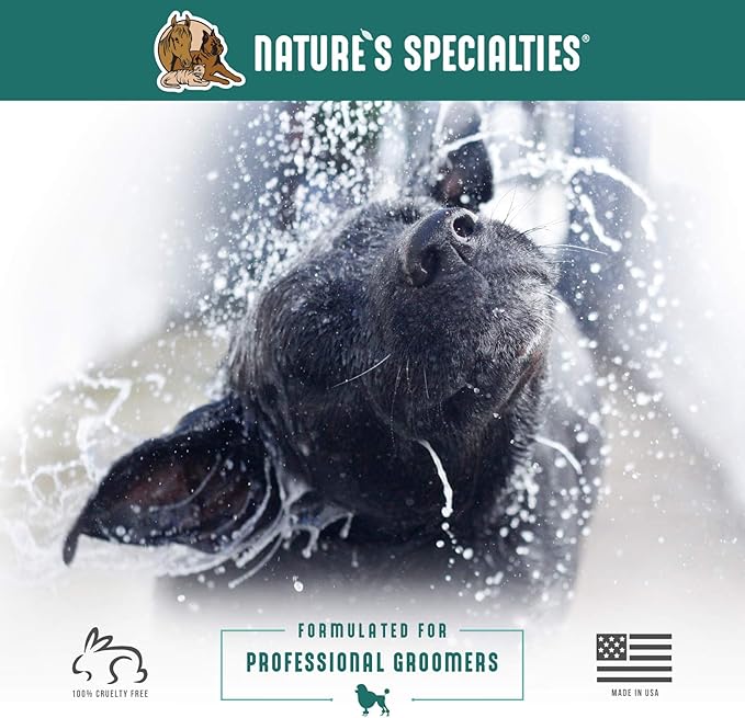 Nature's Specialties Peachy Perfect Ultra Concentrated Dog Shampoo for Pets, Makes up to 96 oz, Natural Choice for Professional Groomers, Gentle on Skin & Coat, Made in USA, 16 oz