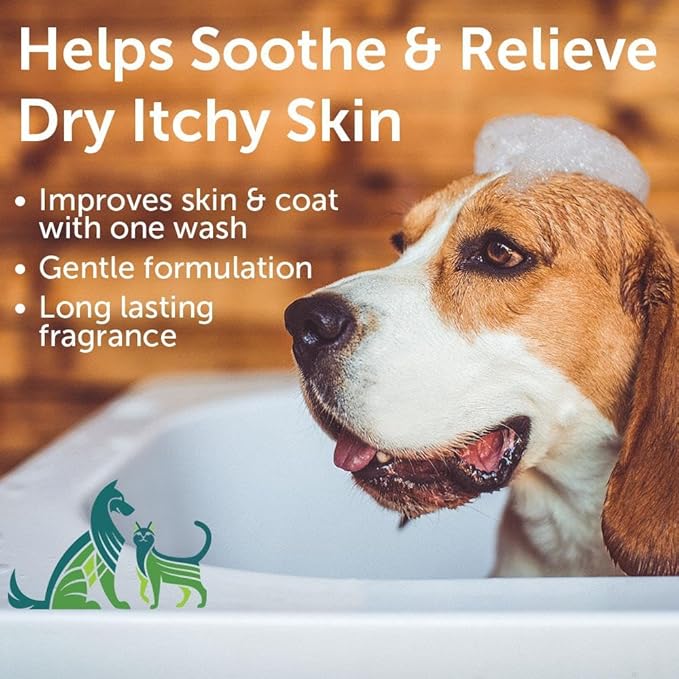 Nootie Aloe&Oatmeal Pet Shampoo for Sensitive Skin-Long lasting Cucumber Melon Shampoo-Helps Relieve Dry Itchy Skin for Dogs&Cat-Natural Ingredient-Soap Paraben&Sulfate Free-Cleans Conditions-1 Gallon