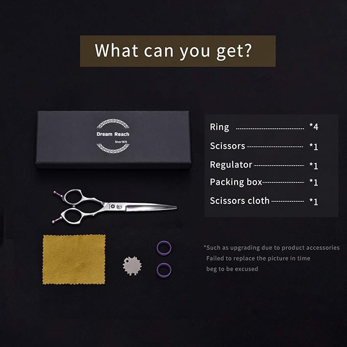 Grooming Pet Shear, 6.5 Inch Downword Curved Scissors, Curved Shears for Cat Shears and Small Dog Shears Or Any Breed Trimming Cuts, Design for Professional Pet Groomer