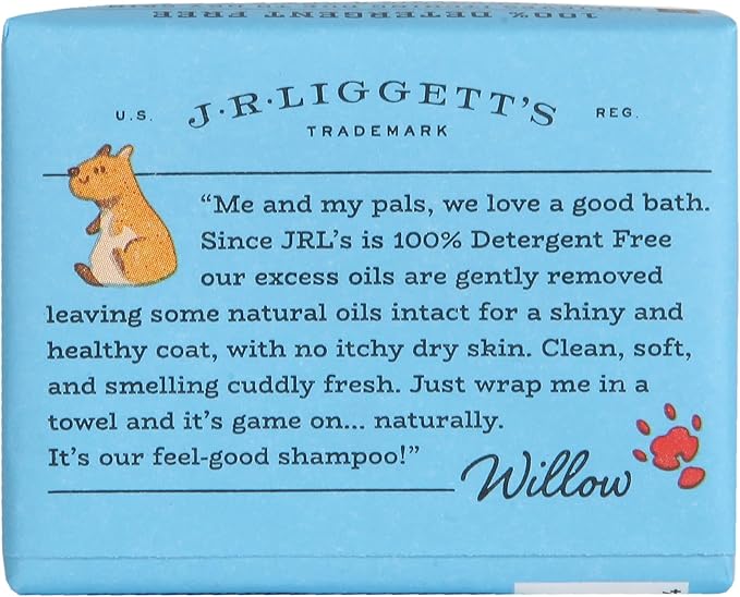 J·R·LIGGETT'S Small Animal Hair Shampoo Bar Great for Sensitive Skin | Relieves Dry, Itchy Skin, Hypoallergenic Formula | Biodegradable–100% Detergent-Free, 100% Ecologically Correct, Non-GMO 3.5 oz.