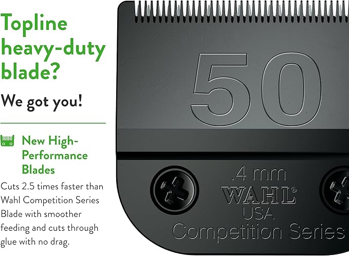 Wahl Professional Animal 50 Ultra Surgical Ultimate Competition Series Detachable Blade with 1/64-Inch Cut Length (2350-500)