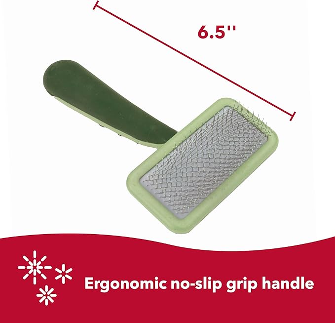 Coastal Pet Safari Dog Soft Slicker Brush - Dog Grooming Brush for Shedding - for Dogs with Short, Medium and Long Hair - Small - 6.5" x 2.5"