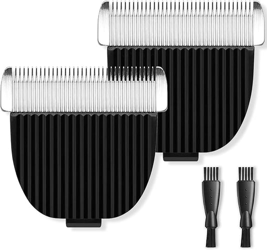 Replacement Blades 2 Pack for ONEISALL Dog Hair Vacuum and Dog Grooming Kit, Low Noise Pet Clipper Replacement Blade for ONEISALL Replacement Blade, Cleaning Brush