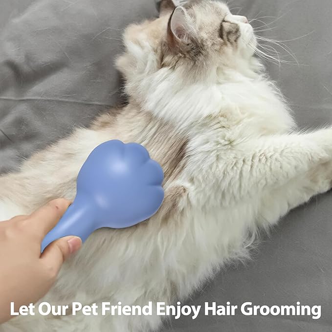 LIONROGE Cat Grooming Glove Brush,Self-Cleaning Slicker Pet Brush for Short and Long Haired Pets,Dog Bath Brush for Shedding and Grooming,Removes Loose Hair and Tangles,Promote Circulation