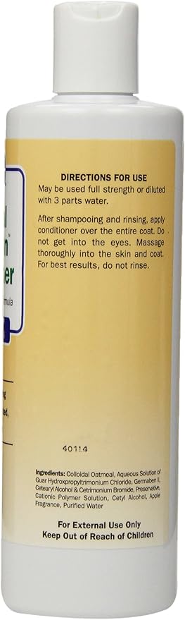 Davis Oatmeal Leave-On Dog & Cat Conditioner, 12-Ounce, DM112 12
