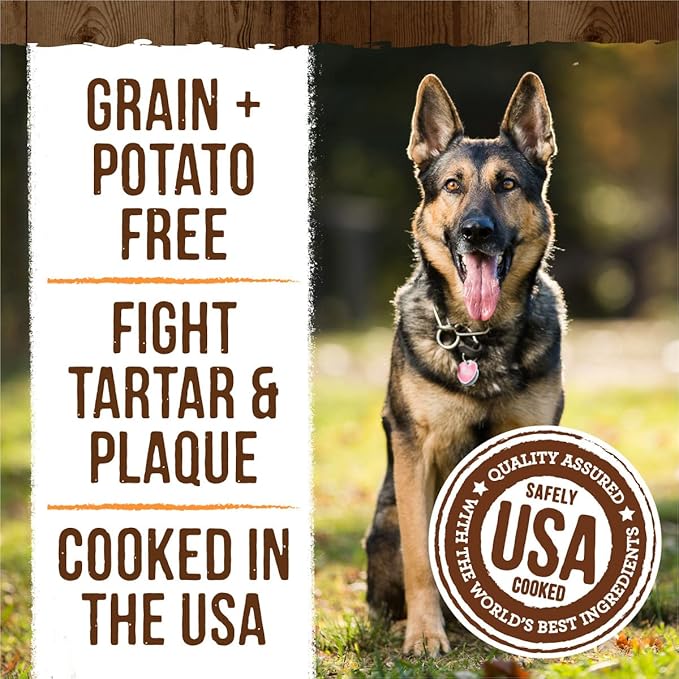 Merrick Fresh Kisses Natural Dental Chews, Treats Infused with Pumpkin and Cinnamon for Tiny Dogs 5-15 Lbs - 21 oz. Bag