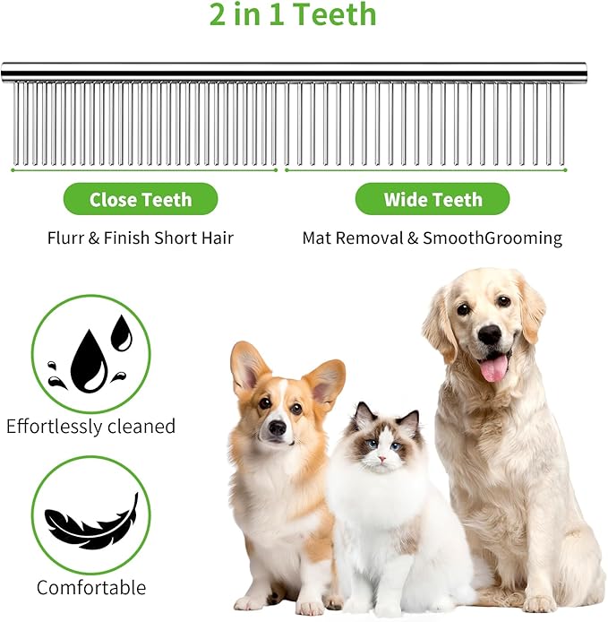 LovinPet Dog Grooming Scissors Set, all Safety Round Tips Professional 6 in 1 Germany Stainless Steel Dog Grooming Scissors Kit,Sharp and Durable Pet Grooming Shears for Dogs Cats for Home and Travel