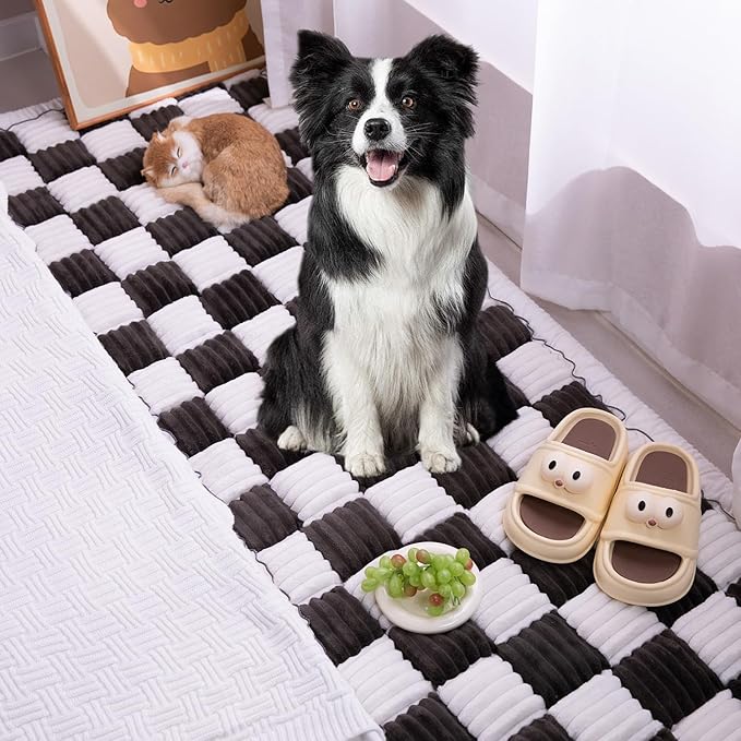 Pet Couch Cover, Couch Cover for Dogs Washable,Durable Pet Couch Covers for Sofa,Pet Friendly Sofa Protector, Large Dog Furniture Shield, Easy Clean Dog Couch Cover(27.6X82.7In,Black)