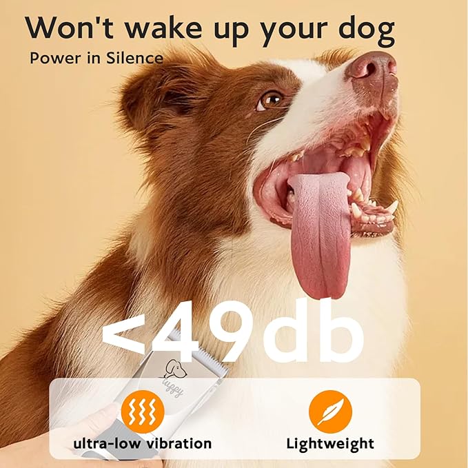 Dog Clippers for Grooming,Dog Grooming Kit Clippers,Dog Grooming kit,Pet Hair Trimmer,Shaver Cordless Electric Quiet Hair Clipper Set for Pet Shaver with Paw Trimmer for Small & Large Dogs Cats pet