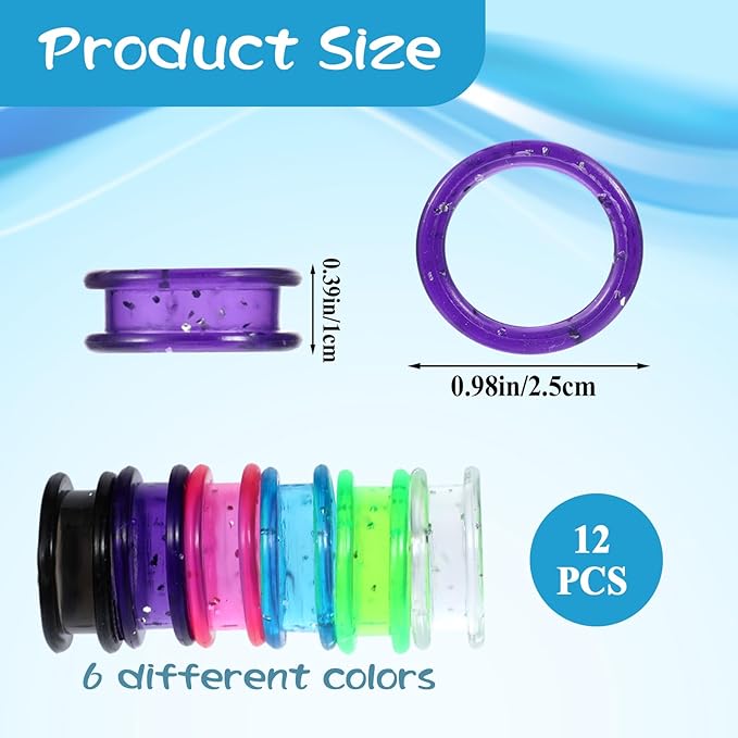 12Pcs Soft Silicone Scissors Finger Ring, Thumb Insert Protection Accessory for Animal Hair Shears, Professional Barbers