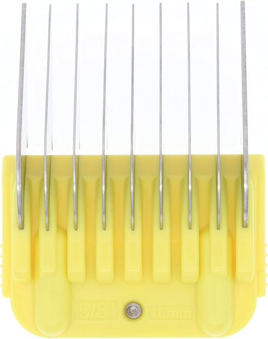 16mm 5/8" Animal Clipper Guard Attachment (Not Compatible on 5-in-1 Blade) for A5 Series Clippers |Stainless Steel Blade for Dog Groomers| Snap-On/Off Guard Combs for Dog Grooming (Standard COMB16MM)