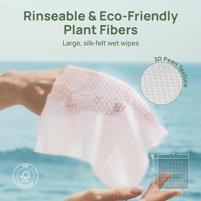 HICC PET Wipes for Dogs & Cats, Cleansing Deodorizing & Soothing Allergy Infections Anal Gland Pets Wipes with Coconut Oil - Dog Grooming Wipes for Butt and Paw - Hypoallergenic & Vet Recommended