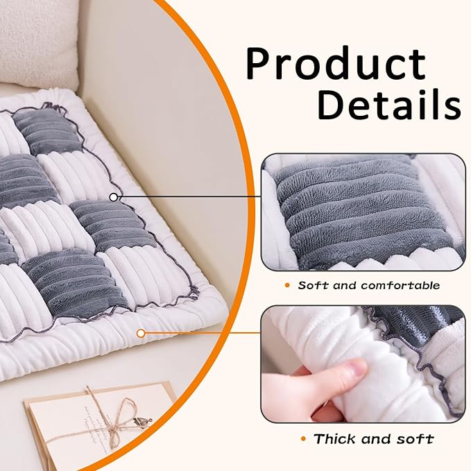 Pet Couch Cover, Couch Cover for Dogs Washable,Durable Pet Couch Covers for Sofa,Pet Friendly Sofa Protector, Large Dog Furniture Shield, Easy Clean Dog Couch Cover(19.7x19.7In,Dark Coffee)