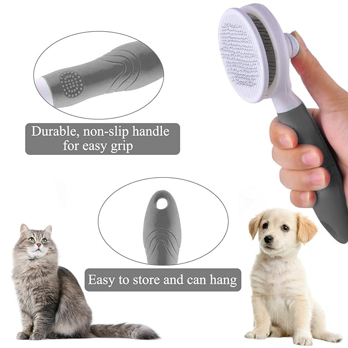Slicker Brushes for Cats and Dogs - Removes Loose Undercoat, Mats, and Tangled Hair - Massage and Shedding Grooming Comb