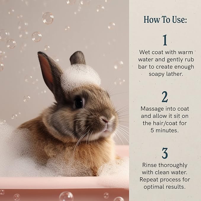 J·R·LIGGETT'S Small Animal Hair Shampoo Bar Great for Sensitive Skin | Relieves Dry, Itchy Skin, Hypoallergenic Formula | Biodegradable–100% Detergent-Free, 100% Ecologically Correct, Non-GMO 3.5 oz.