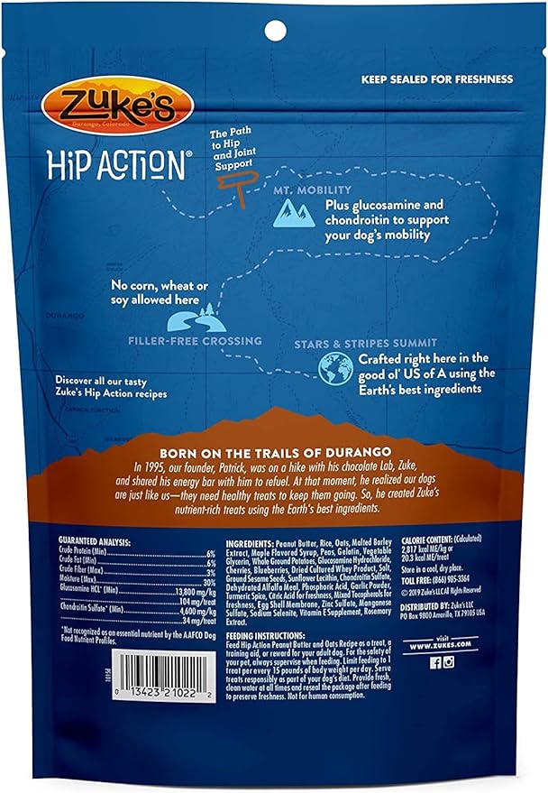 Zuke's Hip Action Natural Dog Treats, 1 lb.