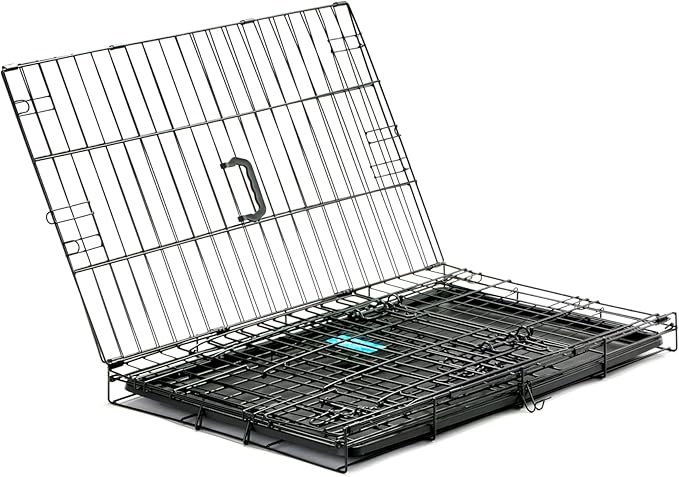 Carlson Secure and Compact Double Door Metal Dog Crate, Medium with Divider Panel