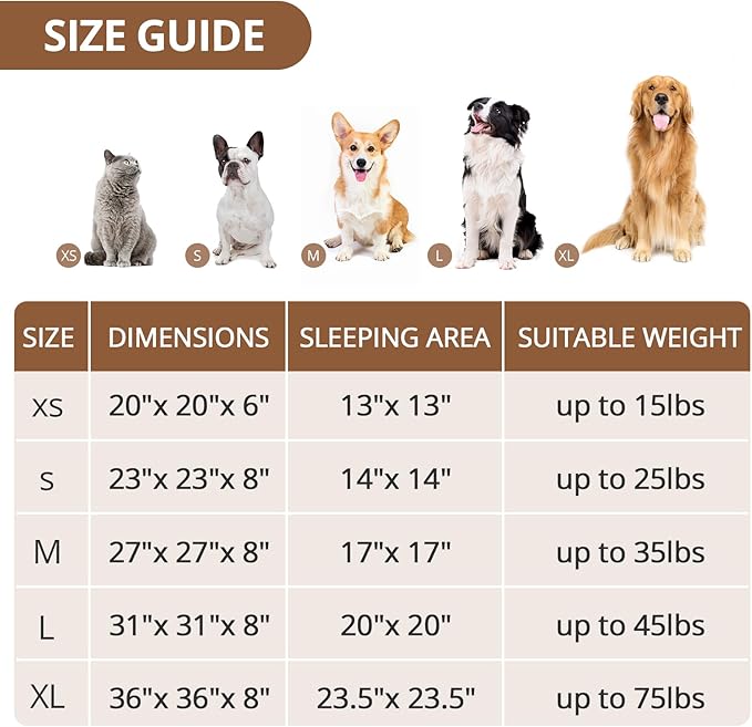 JOLLYVOGUE Dog Beds for Medium Dogs, Anti-Anxiety Washable Round Bed, Calming Donut Dog Cat Bed for Puppy Bed, Fluffy Dog Beds for Medium Dogs, Round Puppy Bed for Indoor Pet (28"/Smoke Black