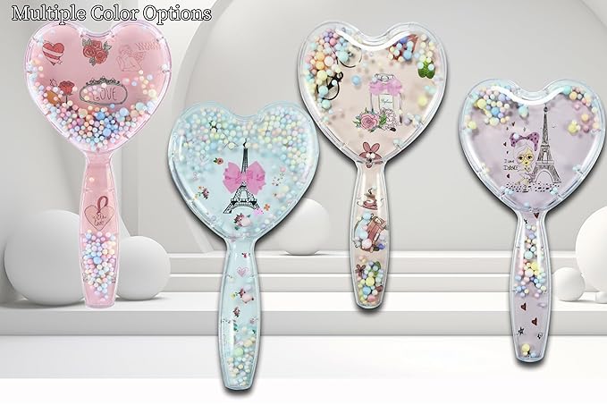 Heart-Shaped Puppy Brush , Soft Dog Brush - Gentle Grooming Brush for Small Dogs, Perfect for Yorkie, Shih Tzu, Maltipoo ,Dog Hair Remover Brush (Fluorescent color)