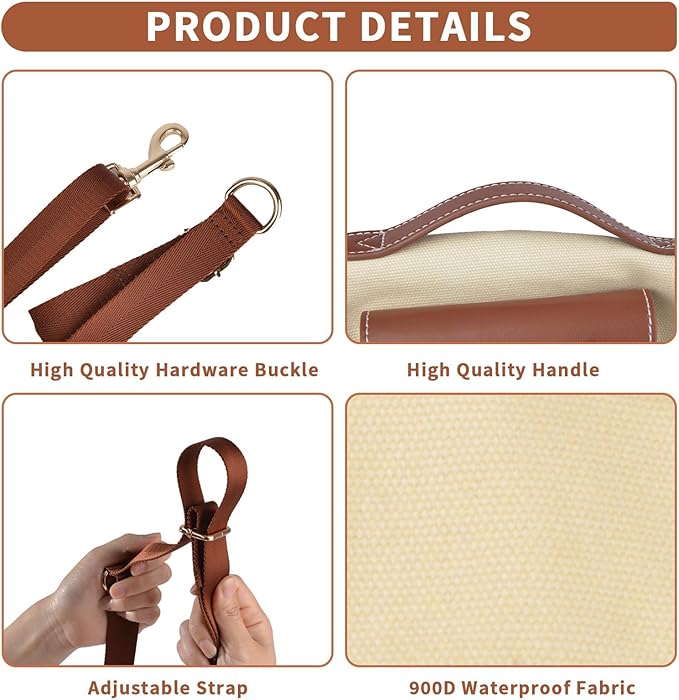 Dog Lift Harness Dog Carrier Dog VES Harness Adjustable Dog Leash with Small Puppy Treat Bag