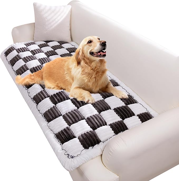 Pet Couch Cover, Couch Cover for Dogs Washable,Durable Pet Couch Covers for Sofa,Pet Friendly Sofa Protector, Large Dog Furniture Shield, Easy Clean Dog Couch Cover(27.6X59In,Black)