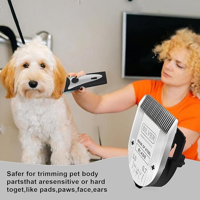 5 in 1 Replacement Blades Compatible with Wahl Bravura .Chromado,Creativa,Figura Dog Clippers for Dogs Grooming-(3PC)