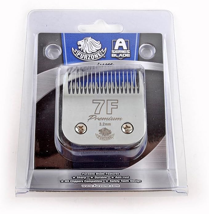 Detachable Blade - Size 7F Blade 1/8", Made of Durable Japanese Steel, Compatible with Most Andis, Oster, Wahl A5 Clippers