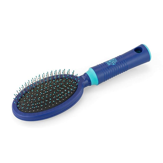 Good Scout Soft Steel Tip Brush, Best Deshedding Tool for Dogs & Cats, Gentle, Safe & Effective Pet Grooming Tool for Long & Short Haired Animals