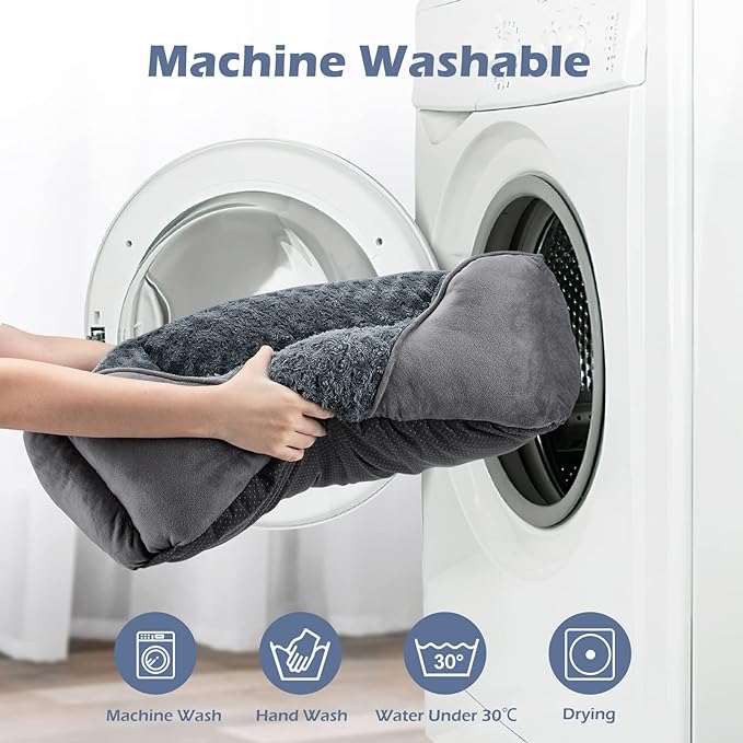 INVENHO XX-Large Dog Bed for Large Medium Small Dogs, Rectangle Washable Dog Bed, Orthopedic Dog Bed, Soft Calming Sleeping Puppy Bed Durable Pet Cuddler with Anti-Slip Bottom XXL(42"x30"x10")