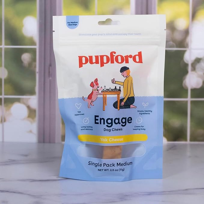 Pupford Yak Cheese Himalayan Dog Chews | for Aggressive Chewers | Durable & Long-Lasting Chews for Teething Puppies & Dogs Simple, Natural Ingredients, Low Calorie, Delicious Treat