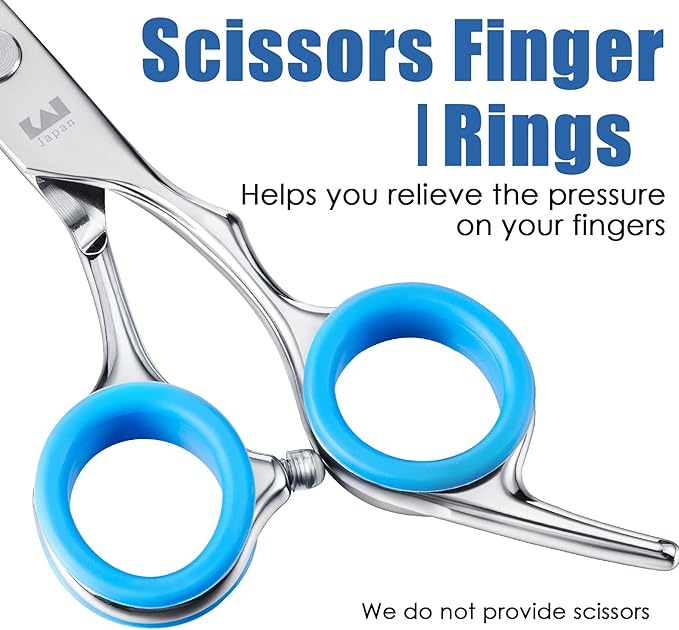 20 Pieces Scissors Finger Rings Silicone Pet Shears Finger Rings rubber finger dog hair scissors for Grooming Scissors Pet Hair Shears
