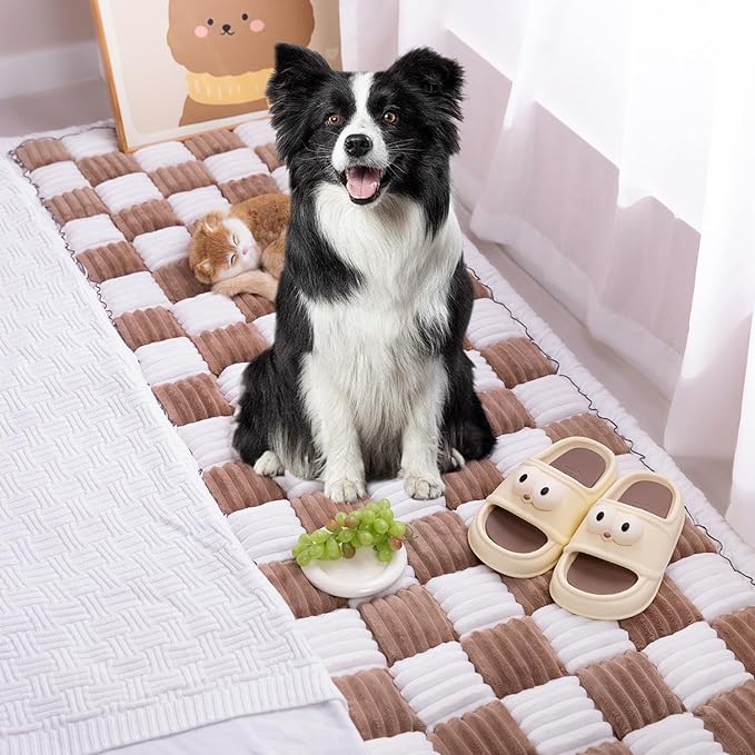 Pet Couch Cover, Couch Cover for Dogs Washable,Durable Pet Couch Covers for Sofa,Pet Friendly Sofa Protector, Large Dog Furniture Shield, Easy Clean Dog Couch Cover(27.6X70.9In,Dark Coffee)