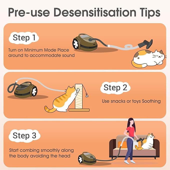 pet grooming vacuum for dogs-Pet Vacuum Grooming Comb Brush Hair Remover Shedding Deshedding Attachment Tool Kit for Dogs and Cats