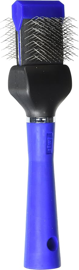 Master Grooming Tools Single-Sided Extra Firm Flexible Slicker Brushes — Versatile Brushes for Grooming Dogs - Blue, 8"L x 1¾"W, Small