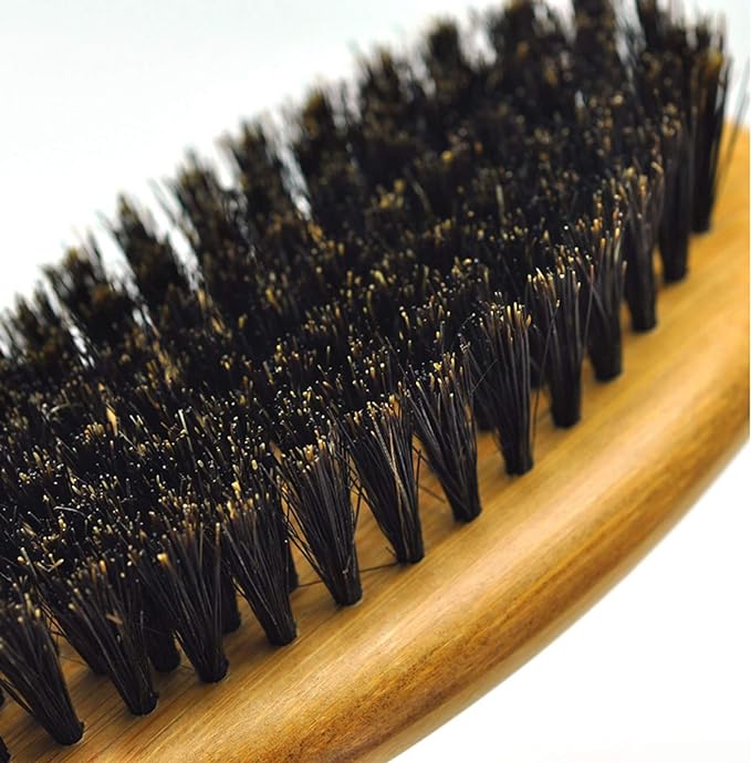 Patina Dog Cat Brush for Shedding, Natural Bamboo Boar Bristles Brush, Pet Grooming Supplies for Short and Long Haired Dogs Cats, Gentle Easy Grooming Massage, Japanese design