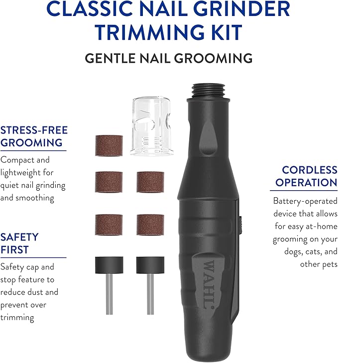 Wahl Professional Animal Pet, Dog, and Cat Classic Nail Grinder Trimming Kit (5971)
