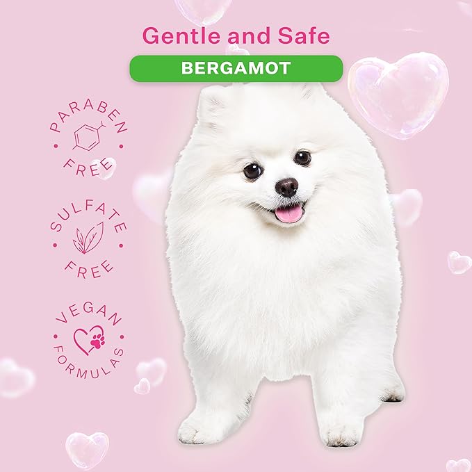 Paris Hilton Dog Shampoo - Fresh Citrus-Infused Bergamot Scent, Sulfate-Free Vegan & Hypoallergenic for All Dog Breeds, with Oatmeal & Aloe for Healthy Coats & Salon-Quality Grooming, 16oz (480ml)