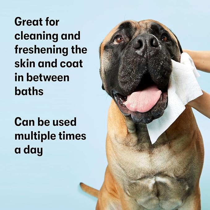 DOG by Dr Lisa - Dog Wipes - Plant-Based, Natural Bathing Wipes for Dogs - Made from 100% Compostable Bamboo - Vet-Created - Vegan, Non-Toxic - 240 Count