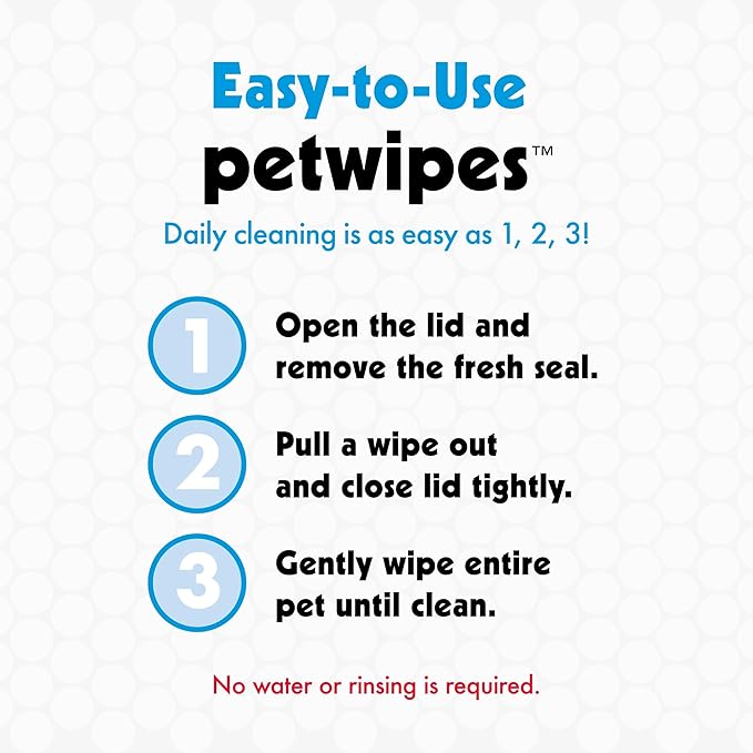 Petkin Mega Valu-Pak Pet Wipes, 500 Total Wipes - Pet Wipes for Dogs and Cats - for Face, Paws, Ears, Body and Eye Area - Super Convenient Dog Cleaning Wipes, Ideal for Home or Travel - Easy to Use