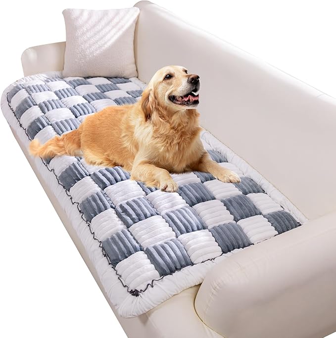 Pet Couch Cover, Couch Cover for Dogs Washable,Durable Pet Couch Covers for Sofa,Pet Friendly Sofa Protector, Large Dog Furniture Shield, Easy Clean Dog Couch Cover(27.6X70.9In,Gray)